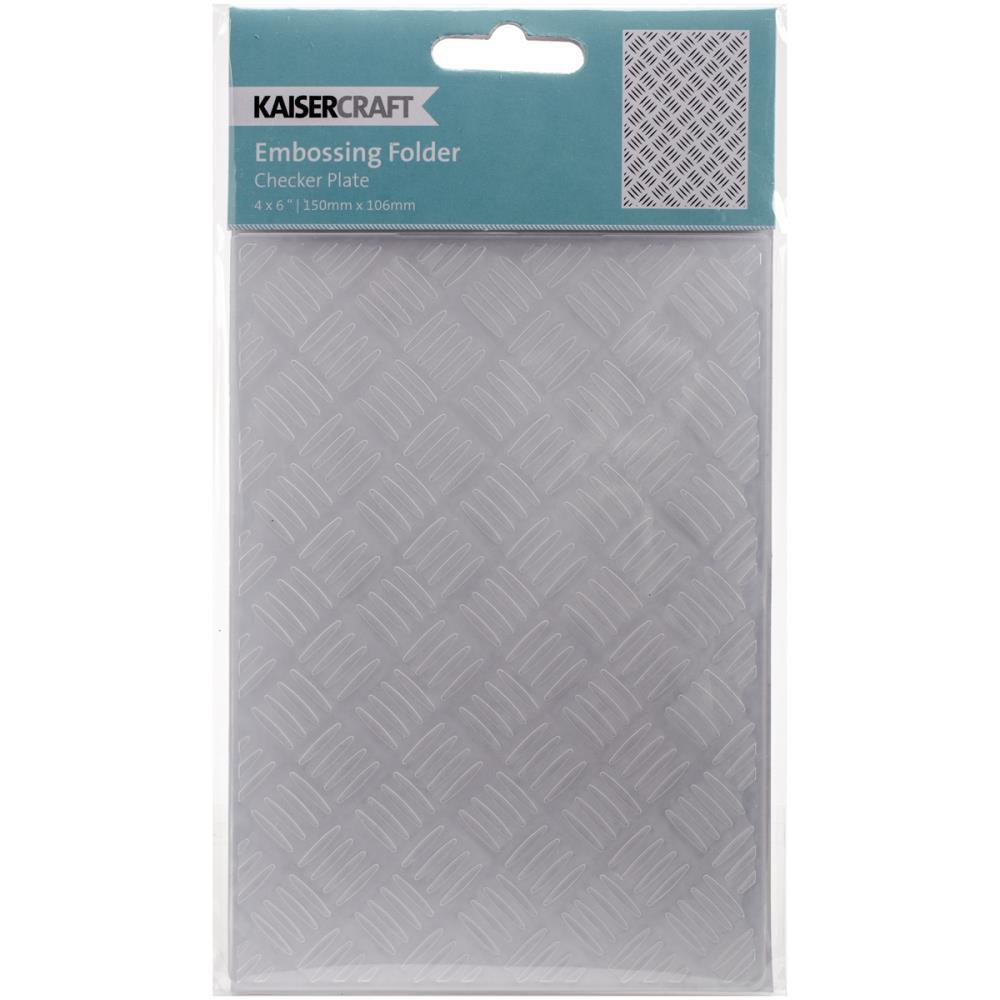 KaiserCraft Embossing Folder Checker Plate 10.6cm x 15cm