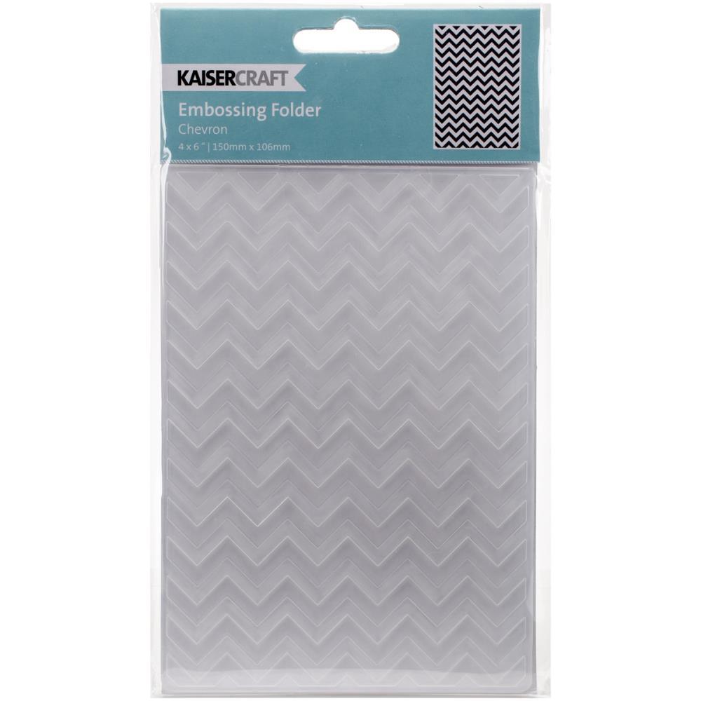 KaiserCraft Embossing Folder Chevron 10.6cm x 15cm