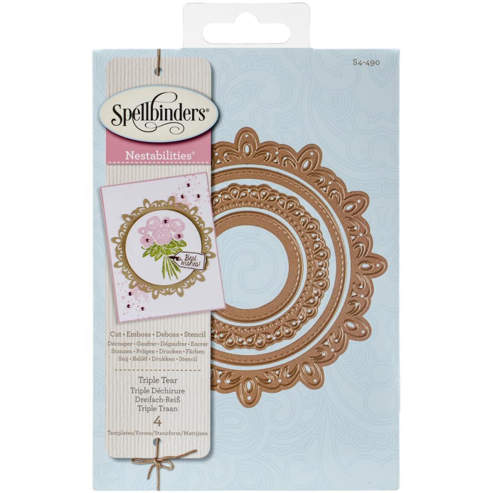 Spellbinders Nestabilities Dies Triple Tear S4490