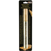 DecoColor Premium Chisel Paint Marker Leaf Finish Pen Gold