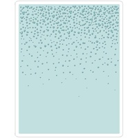Sizzix Embossing Folder Snowfall Speckles by Tim Holtz A2