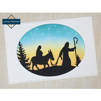 Nellie Snellen Christmas Silhouette Clear Stamps Nativity