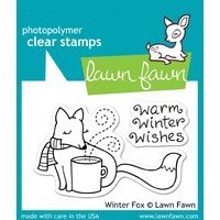 Lawn Fawn Winter Fox Stamp+Die Bundle