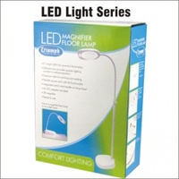 LED Floorstanding 2 in 1 Magnifying Lamp White 