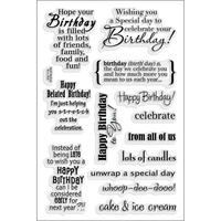 Stampendous Fran's Clear Stamps Birthday Assortment 