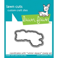 Lawn Fawn Winter Alpaca Stamp+Die Bundle