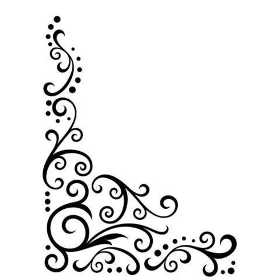 DARICE Embossing Folder Scroll Flourish Corner Background 5x7