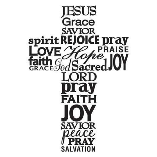 DARICE Embossing Folder Cross with Words 10.5cm x 14.5cm