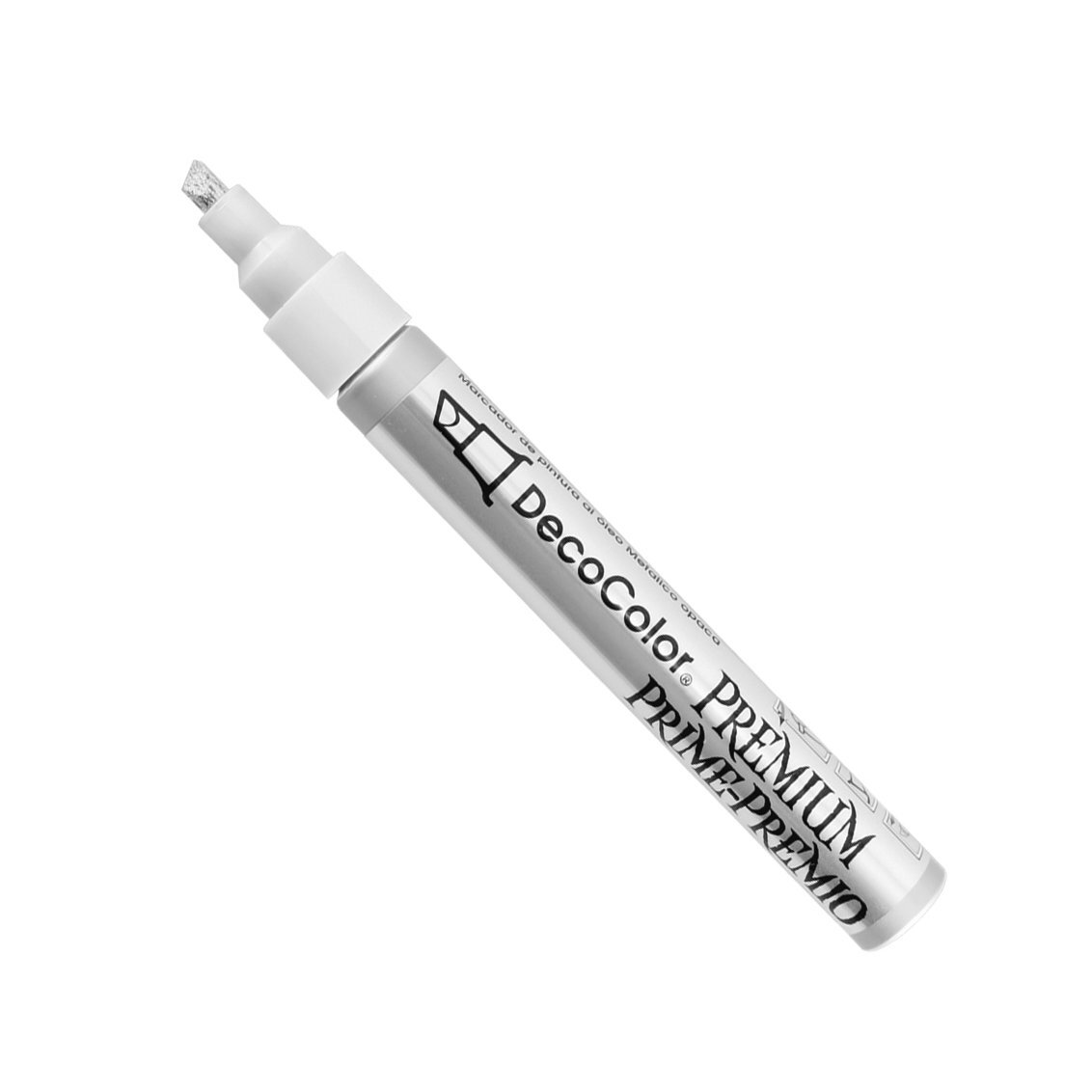 DecoColor Premium Chisel Paint Marker Leaf Finish Pen Silver