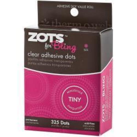 Zots Clear Adhesive Dots 325 Tiny Acid Free Adhesive Made in USA by Therm O Web