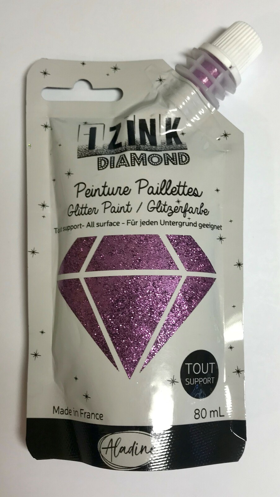 Izink Diamond Glitter Paint 80ml Rose