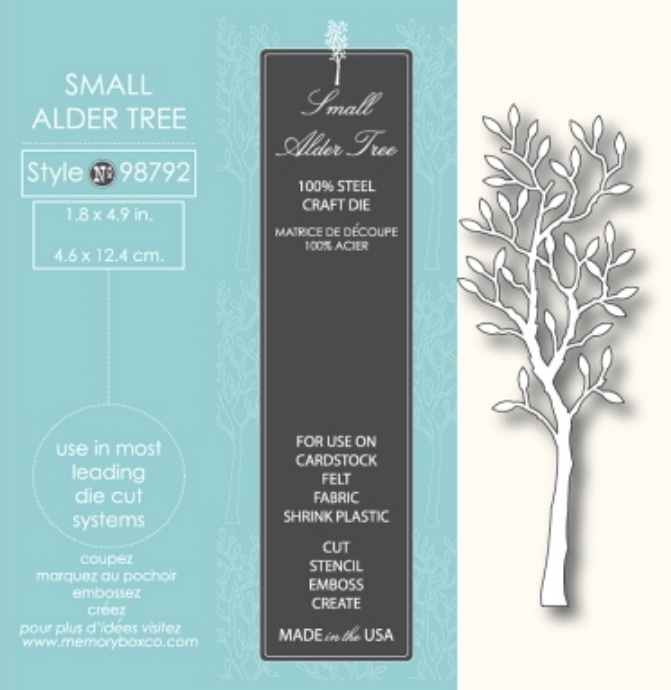 Memory Box Die - Small Alder Tree 98792
