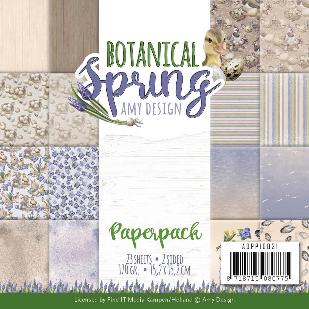 Find It Trading Amy Design Paper Pack 6x6 Botanical Spring