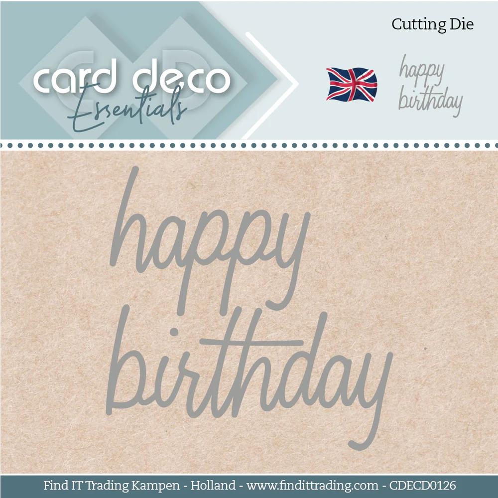 Card Deco Essentials Die - Vintage Birds - Happy Birthday - CEDCD0126