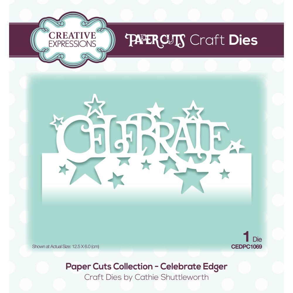 Paper Cuts Collection Die Celebrate Edger CEDPC1069