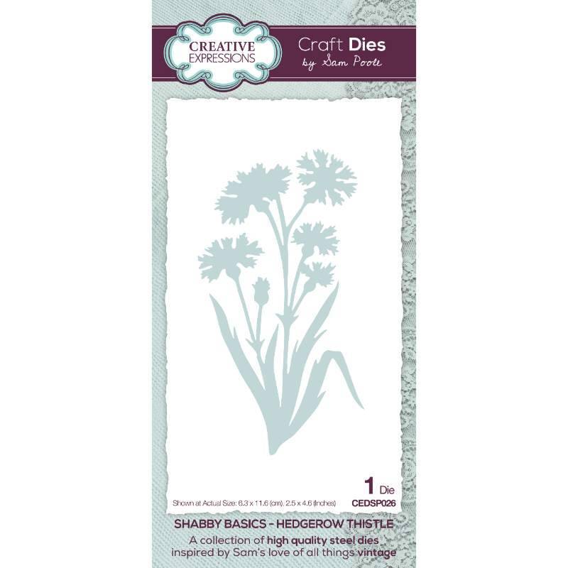 Creative Expressions Shabby Basics Hedgerow Thistle Craft Die - CEDSP026