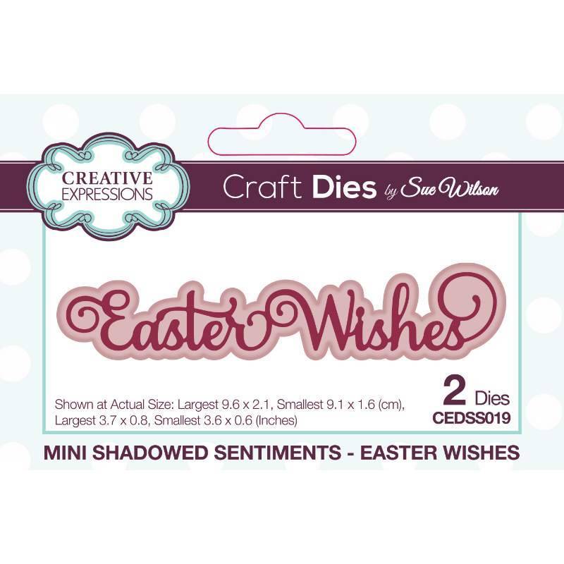 Creative Expressions Sue Wilson Mini Expressions Easter Wishes Craft Die CEDSS019