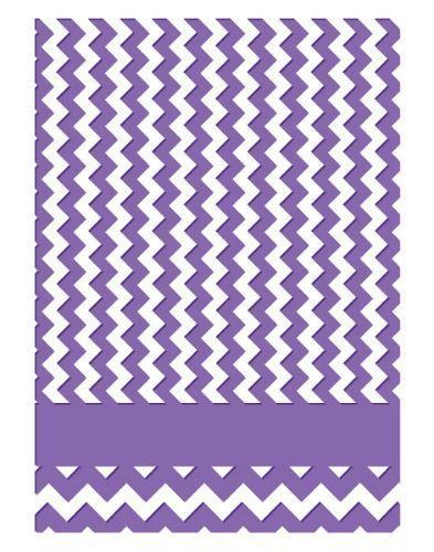 Couture Creations Embossing Folder 5x7 Harmony Collection Chevron 