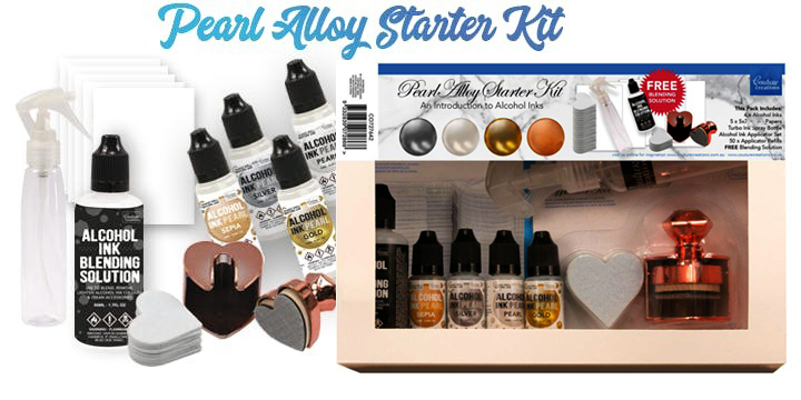 Couture Creations Alcohol Ink Starter Kit Pearl Alloy