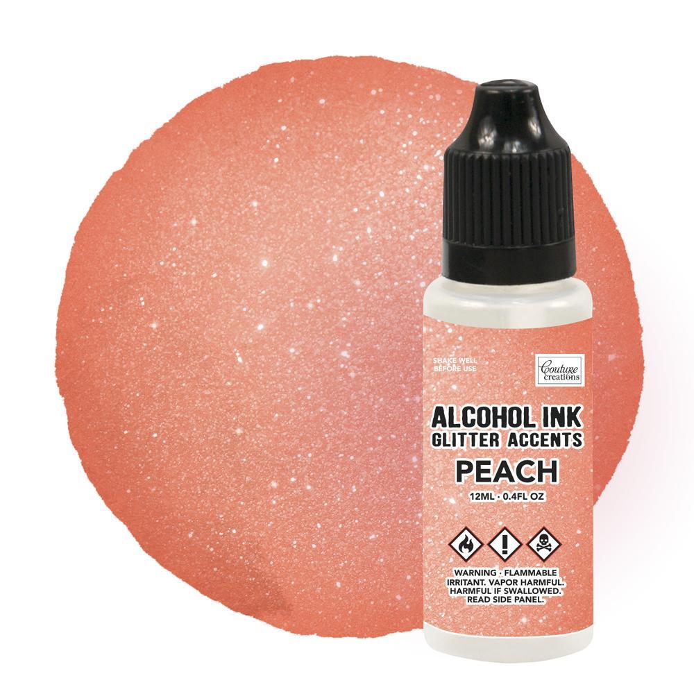 Couture Creations Alcohol Ink Glitter Accents 12ml Peach