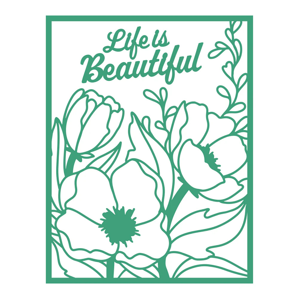 Couture Creations - Parkside Crafts Cutting Die Set - Life Is Beautiful