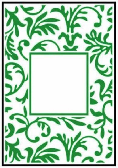 Crafts-Too Embossing Folder Floral Frame 4.25x5.5  