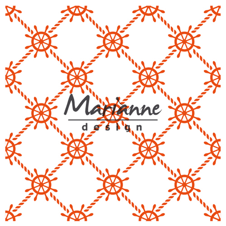 Marianne Design Embossing Folder 5x5 Nautical DF3435