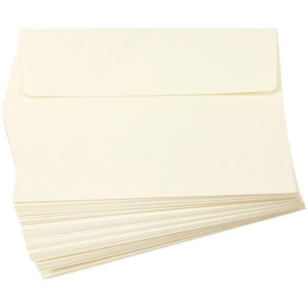 50 Ivory Envelopes 5x7 Envelopes A7 (13cm x 18cm)