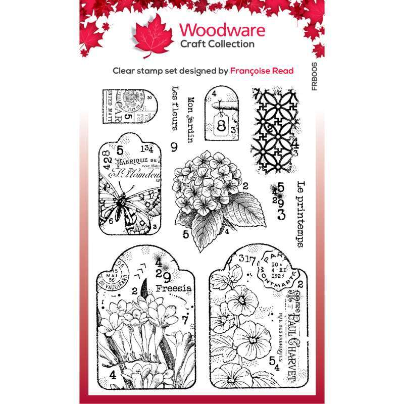 Woodware Clear Singles Garden Tags 6” x 8” Stamp
