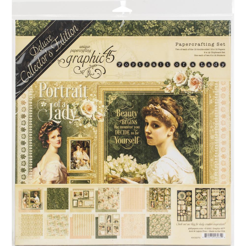 Graphic45 Deluxe Collectors Edition 12 x 12 Pack - Portrait of a Lady