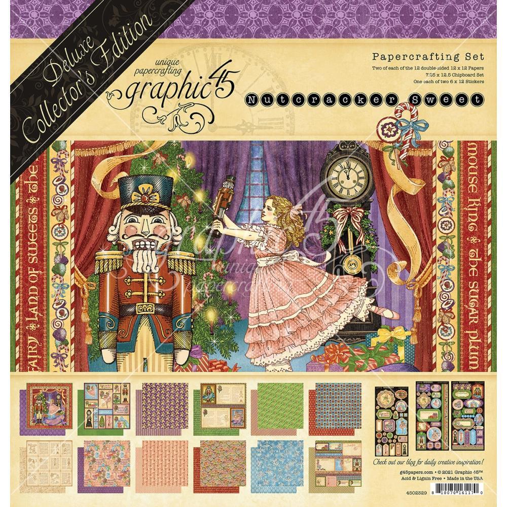 Graphic45 Deluxe Collectors Edition 12x12 Paper Double-Sided Nutcracker Sweet