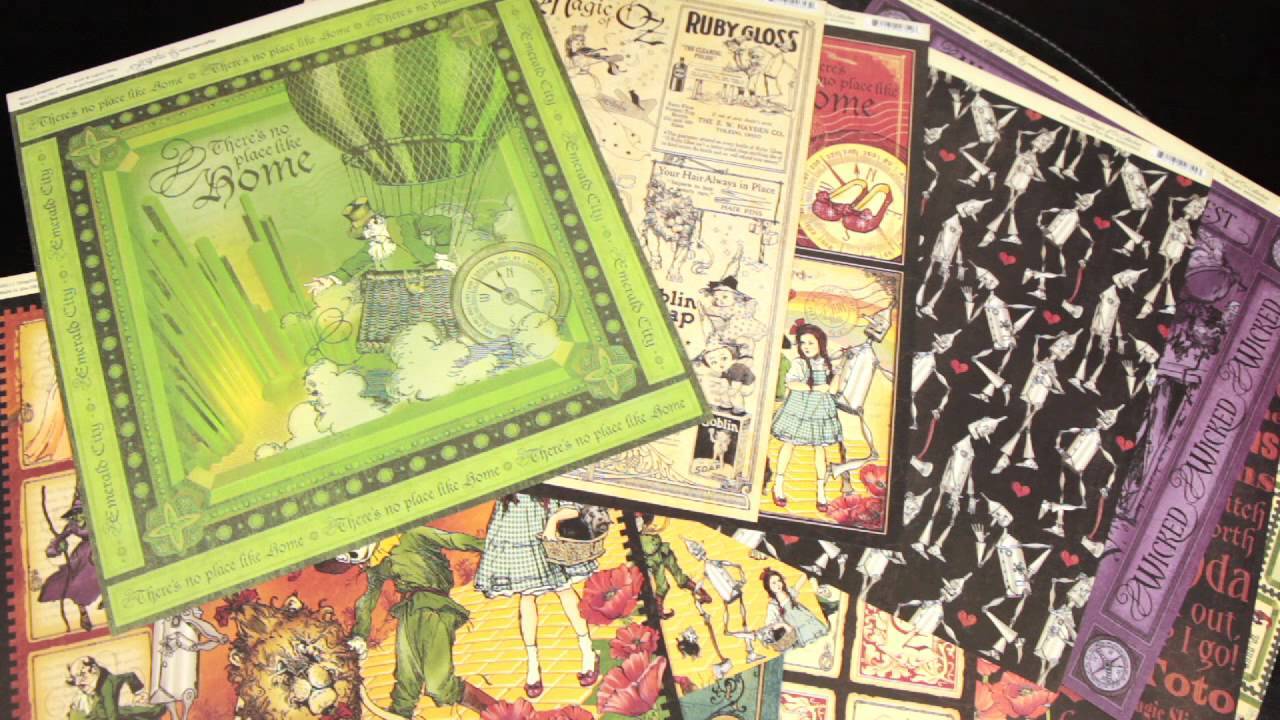 Graphic45 Collection Papers 12x12 Double-Sided Paper Magic of Oz