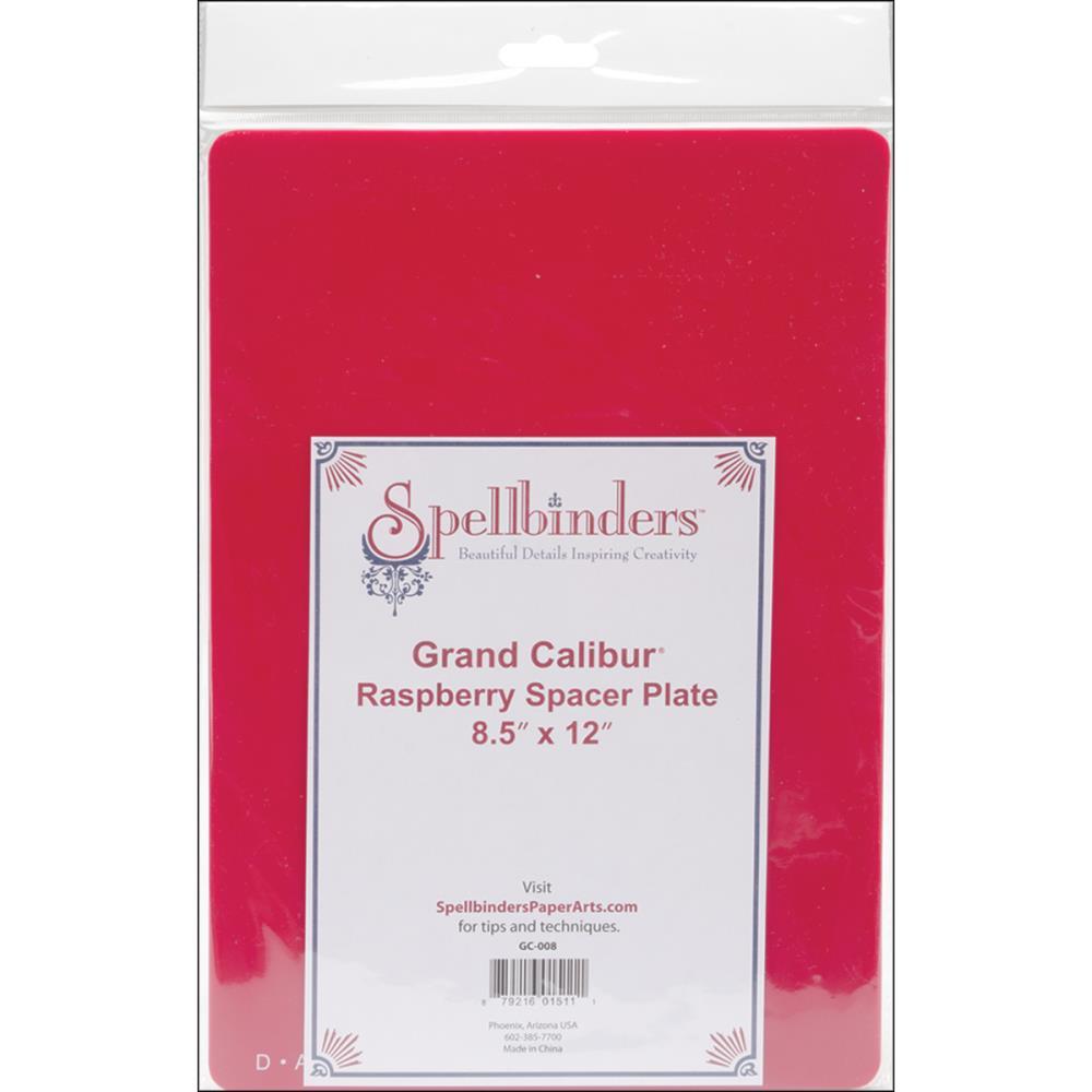Spellbinders Grand Calibur Raspberry Spacer Plate 8.5 X 12 Inch GC008