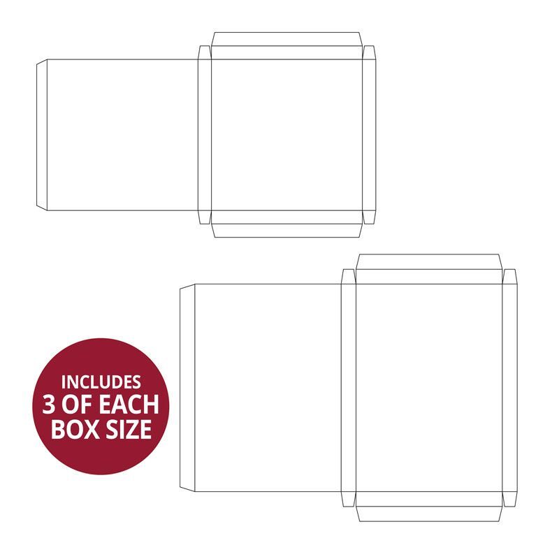 Hunkydory Crafts Handmade Card Boxes - Deep Square & Rectangle Collection