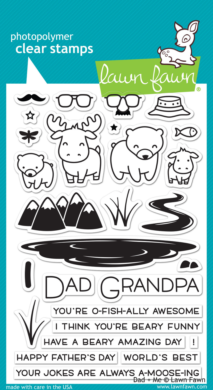 Lawn Fawn Stamps Dad + Me LF1163 
