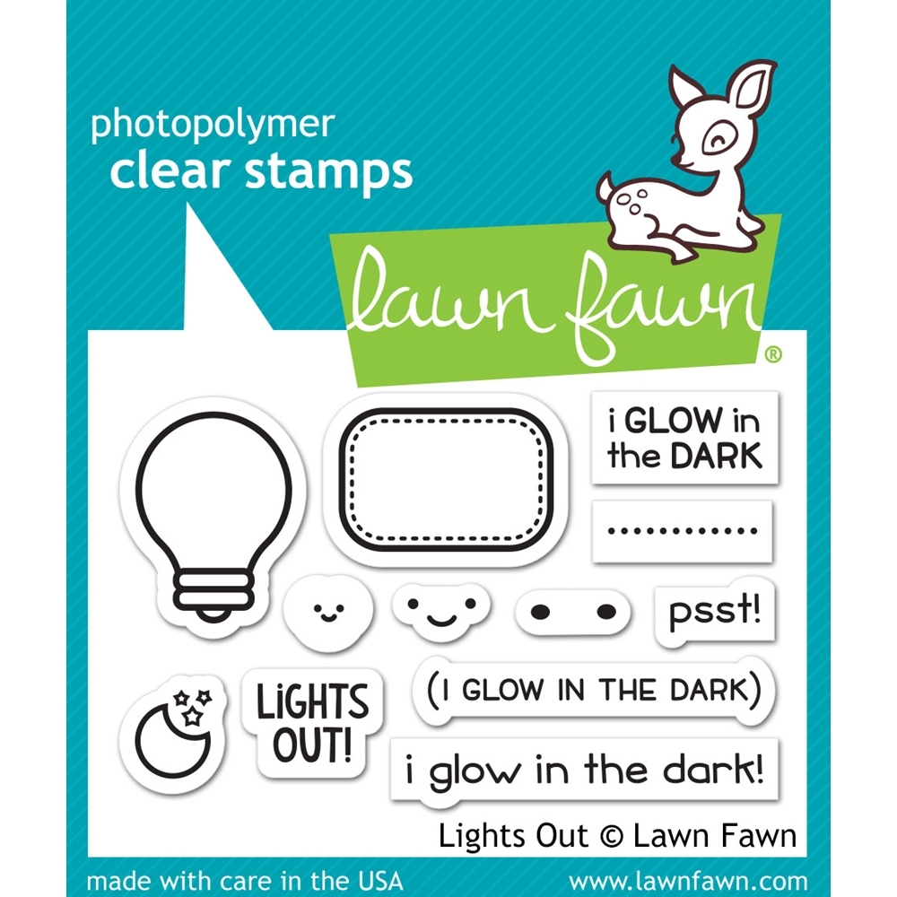 Lawn Fawn Stamps Lights Out LF1631