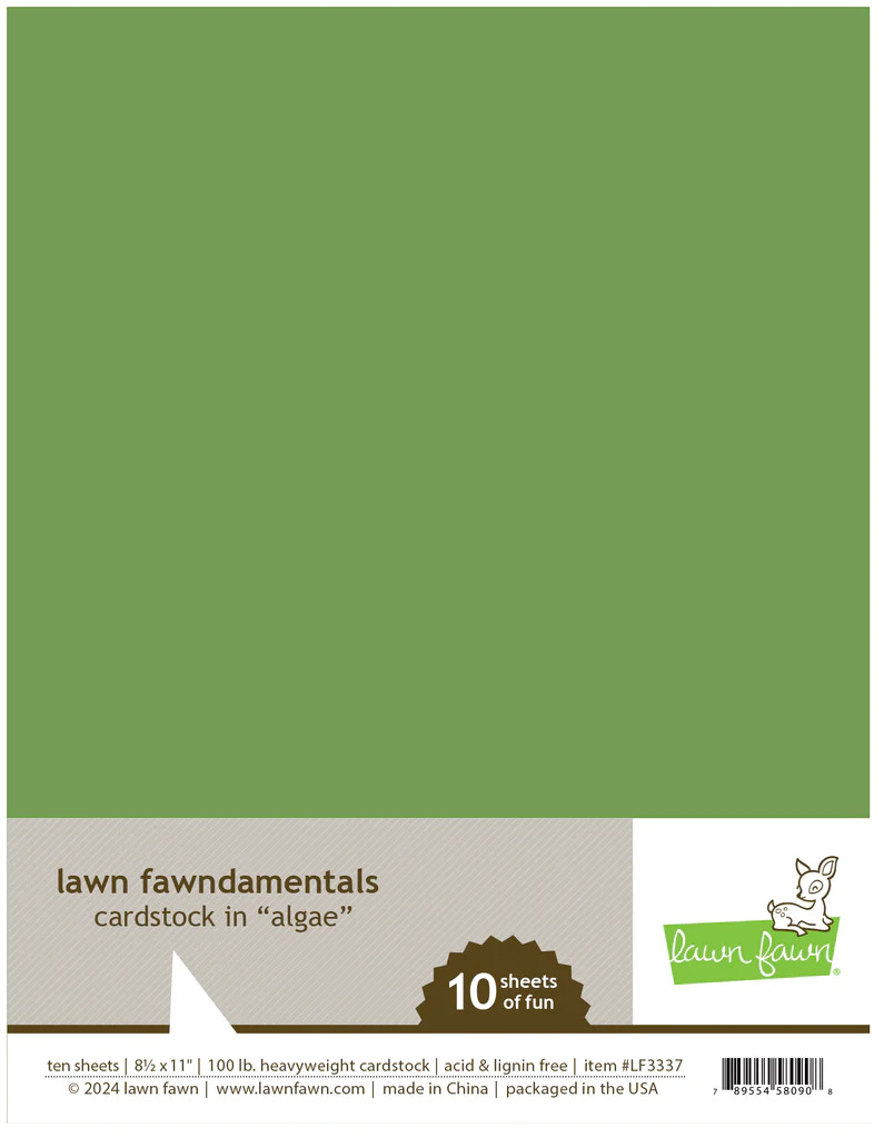 Lawn Fawn Cardstock - Algae -  LF3337