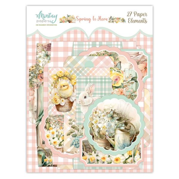 Mintay Papers Elements 27/Pkg Spring is Here