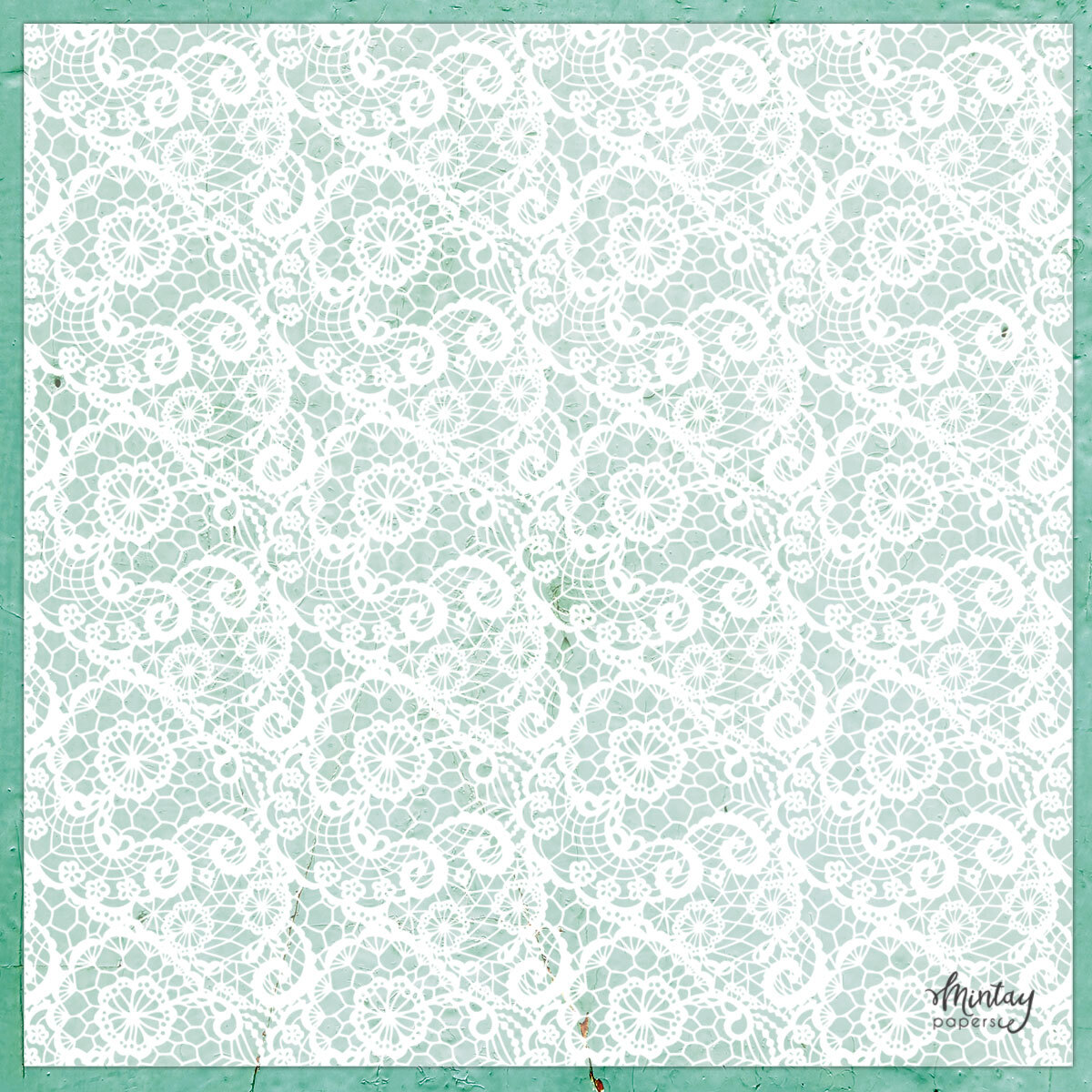 Mintay Papers 12x12 Decorative Vellum - Lace