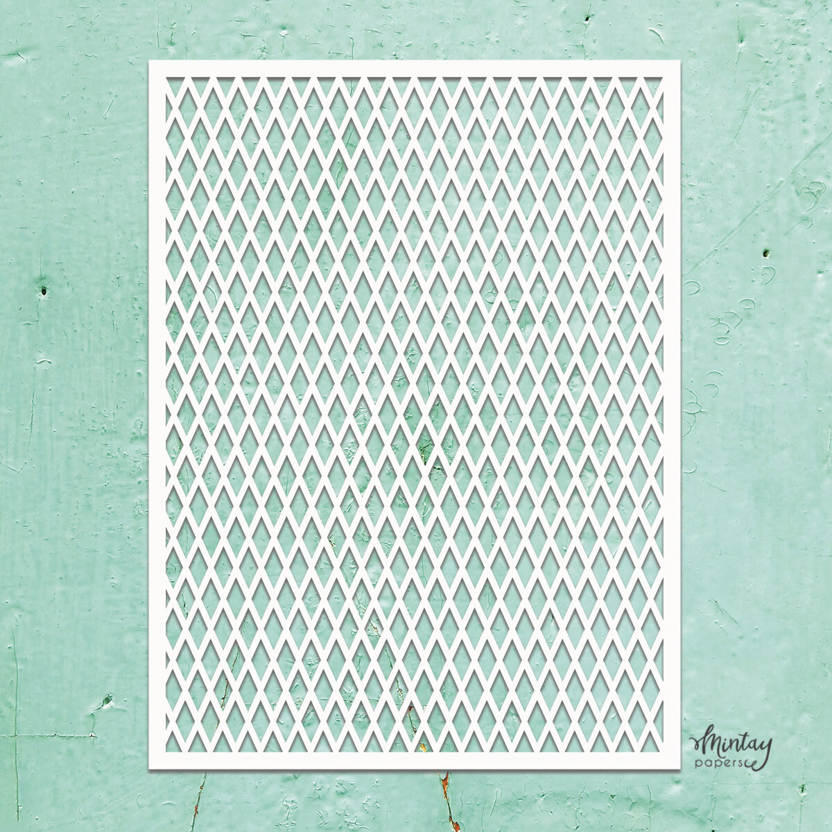 Mintay Kreativa Stencil 36 - Diamond Pattern