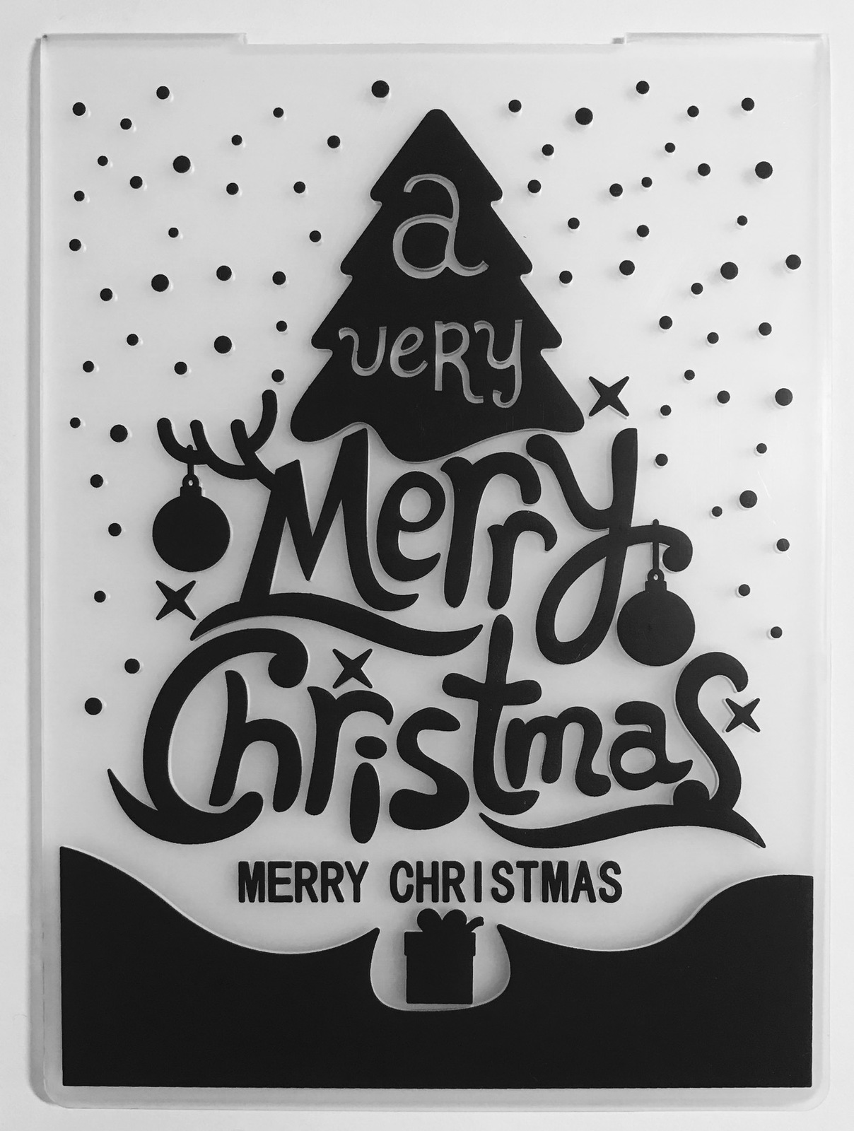 Embossing Folder A Very Merry Christmas 10.5cm x 14.5cm