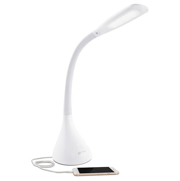 OttLite  Creative Curves with USB LED Desk Lamp