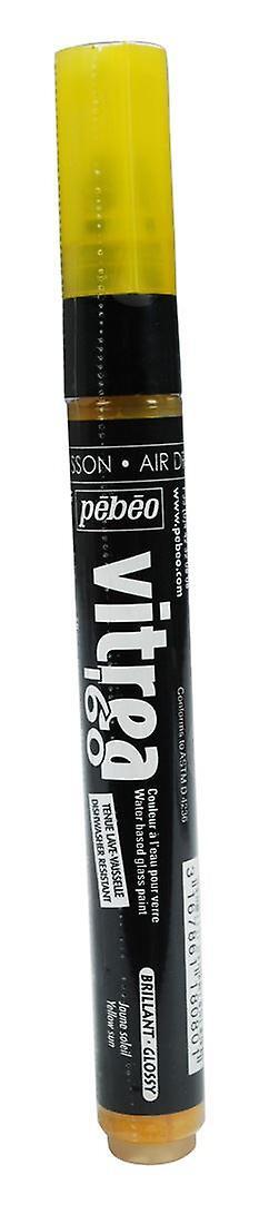 Pebeo Vitrea 160 Glass Paint Markers 1.2mm Sun Yellow
