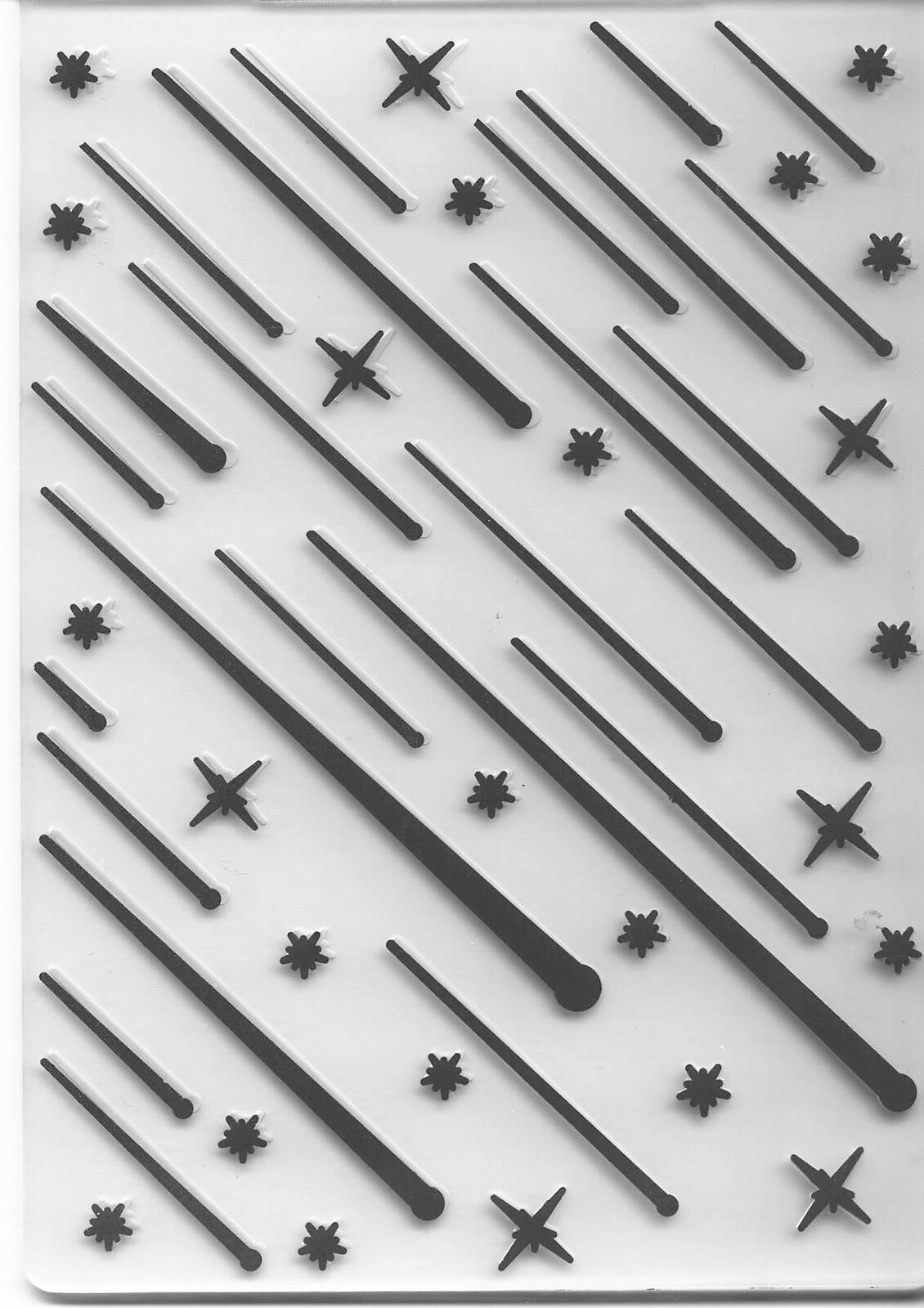 Embossing Folder Long Shooting Stars 10.5cm x 14.5cm