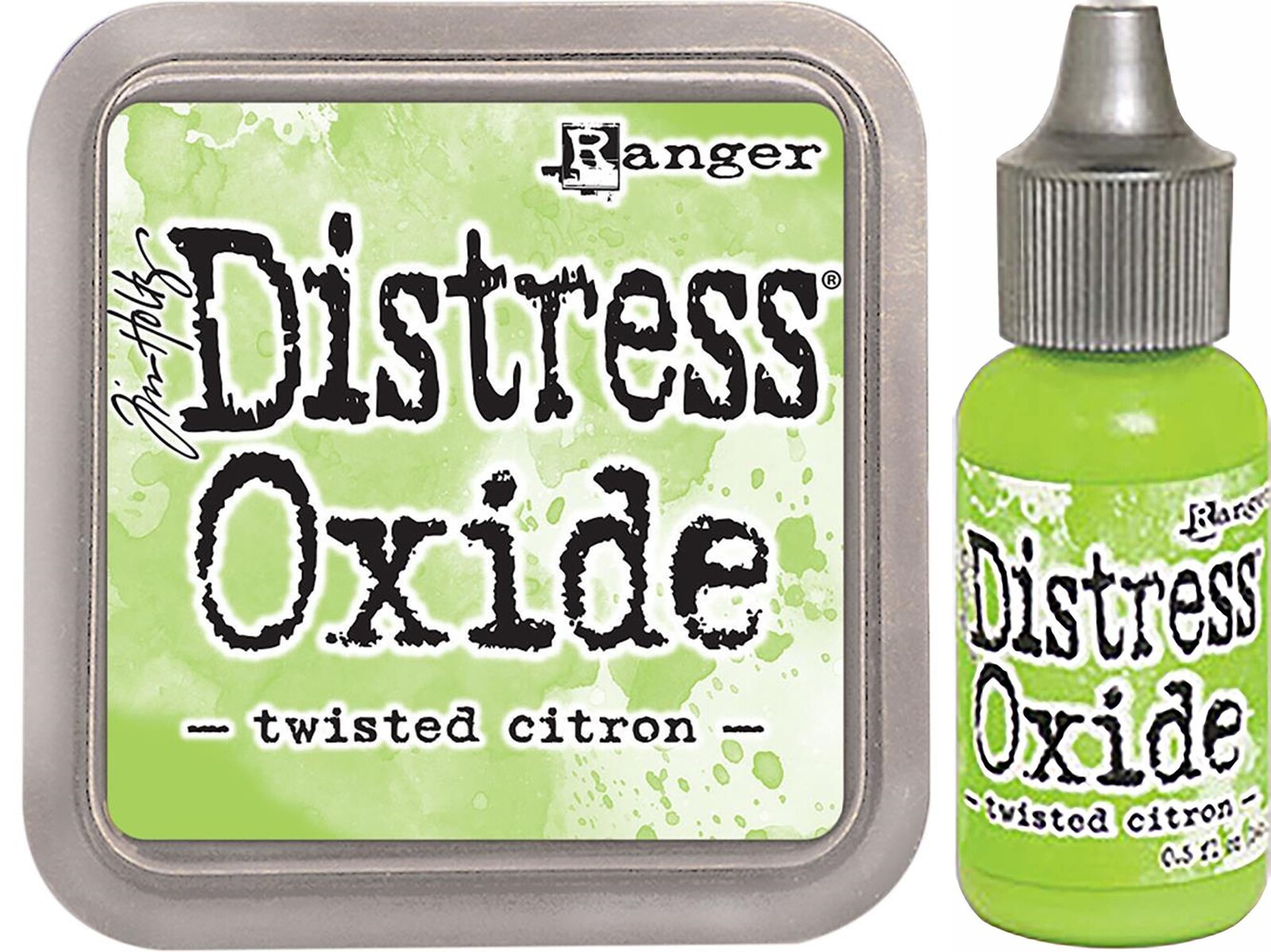 Tim Holtz Distress Oxide Ink Pad + Reinker Twisted Citron