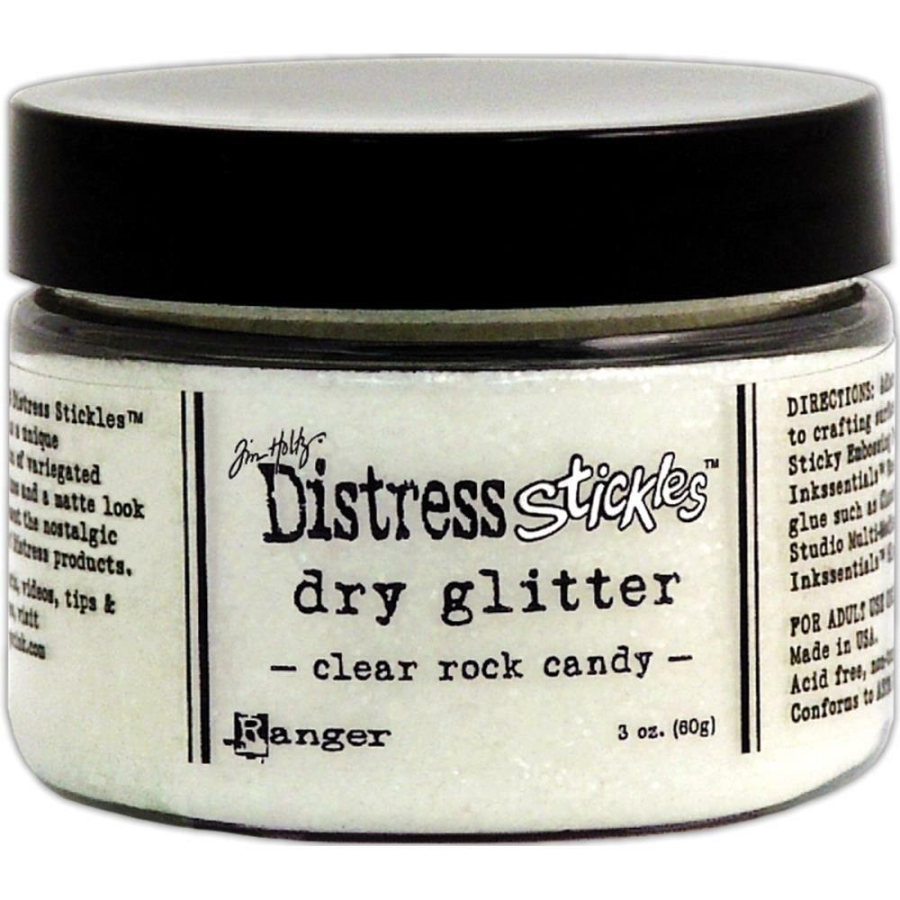 Tim Holtz Distress Stickles Dry Glitter 3oz Clear Rock Candy