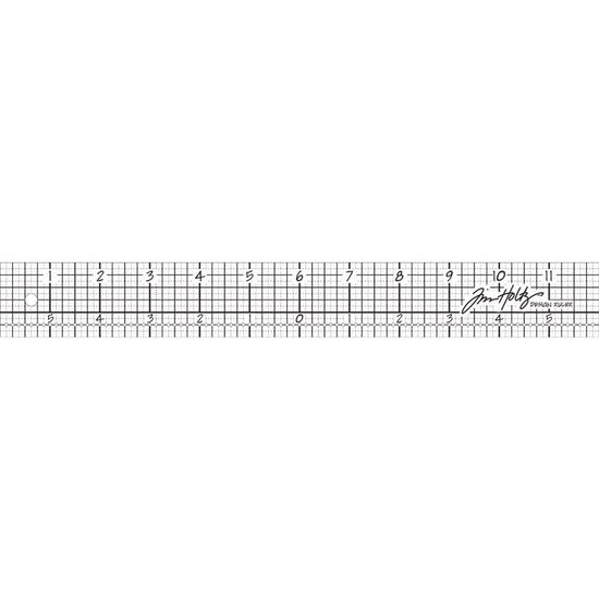 Tim Holtz Acrylic Design Ruler 12 Inches