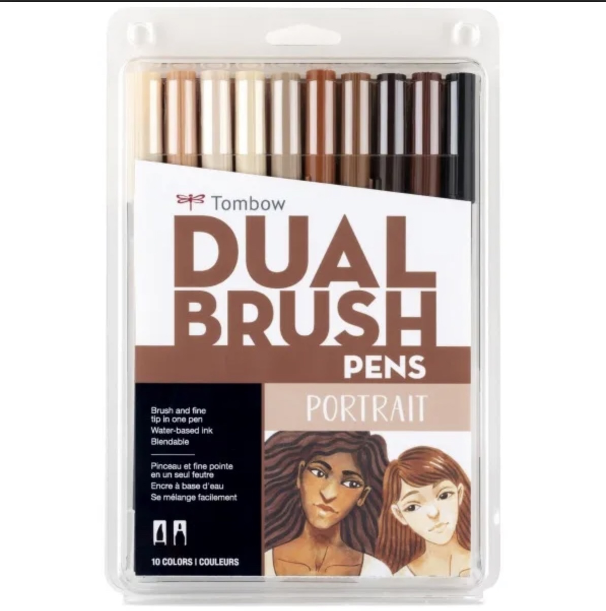 Tombow Dual Brush Pen 10pk Portrait 56170