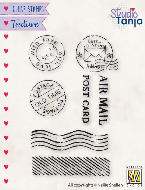 Nellie's Choice Texture Clear Stamp Post Stamps