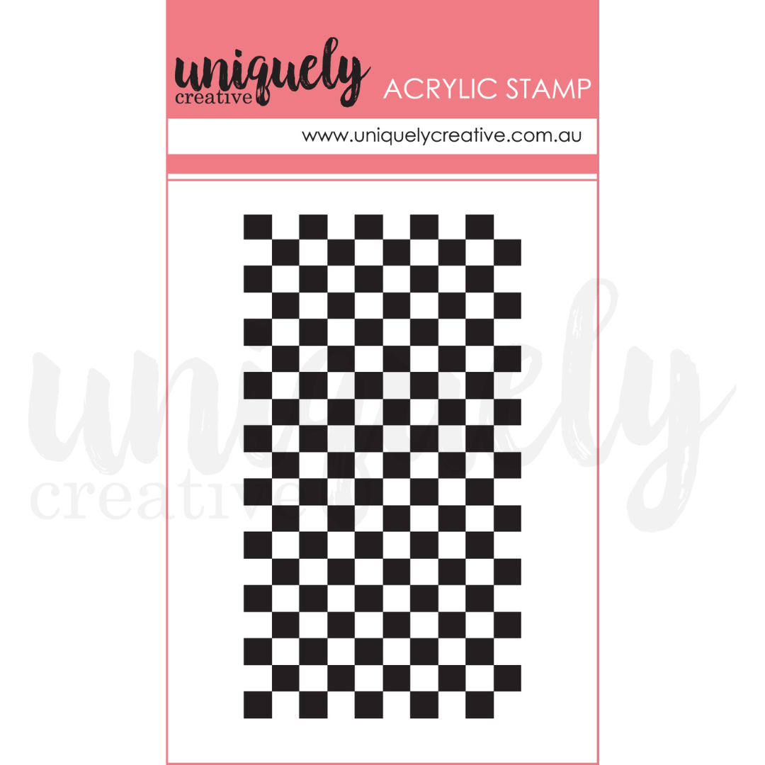 Uniquely Creative Checkerboard Mark Making Mini Stamp